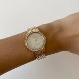 CITIZEN ECO-DRIVE EX1483-84A GOLD STAINLESS STEEL WOMEN'S WATCH