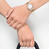 CITIZEN ECO-DRIVE EX1483-84A GOLD STAINLESS STEEL WOMEN'S WATCH