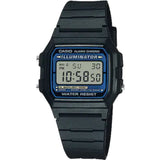 Casio General Vintage Black Resin Strap Unisex Watch F-105W-1ADF-P