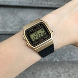 Casio Digital Chronograph Black Resin Strap Unisex Watch F-91WM-9ADF-P