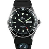 ORIENT RAY II FAA02007B9 BLACK RUBBER STRAP MEN WATCH