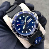 ORIENT FAA02008D9 BLUE RUBBER STRAP MEN'S WATCH
