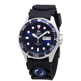 ORIENT FAA02008D9 BLUE RUBBER STRAP MEN'S WATCH