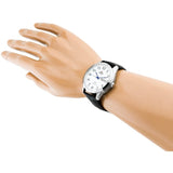 ORIENT TRI STAR FAB0B004W9 BLACK LEATHER MEN'S WATCH