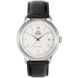 ORIENT FAC00008W0 WHITE DIAL BROWN LEATHER MEN'S WATCH