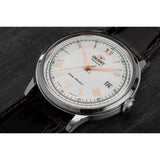 ORIENT FAC00008W0 WHITE DIAL BROWN LEATHER MEN'S WATCH