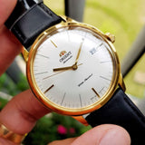 ORIENT FAC0000BW0 BLACK LEATHER MEN'S WATCH