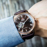 ORIENT FAG00001T0 BROWN LEATHER MEN'S WATCH