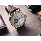 ORIENT FAG00002W0 BROWN LEATHER MEN'S WATCH