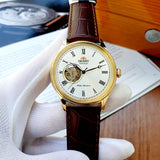 ORIENT FAG00002W0 BROWN LEATHER MEN'S WATCH