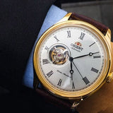 ORIENT FAG00002W0 BROWN LEATHER MEN'S WATCH