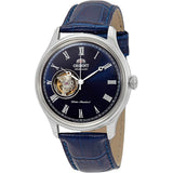 Orient Open Heart Blue Leather Strap Men Watch FAG00004D0