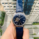 Orient Open Heart Blue Leather Strap Men Watch FAG00004D0