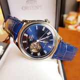Orient Open Heart Blue Leather Strap Men Watch FAG00004D0