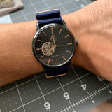 ORIENT FAG02001B0 BLACK LEATHER MEN'S WATCH