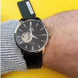 ORIENT FAG02004B0 BLACK LEATHER MEN'S WATCH