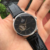 ORIENT FAG02004B0 BLACK LEATHER MEN'S WATCH