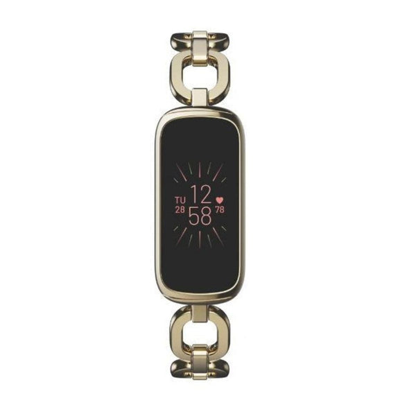FITBIT LUXE FB422GLPK-FRCJK SPECIAL EDITION GORJANA SOFT GOLD STAINLESS STEEL PARKER LINK BRACELET
