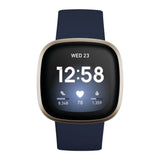 Fitbit Versa 3 Midnight/Soft Gold Smartwatch FB511GLNV-FRCJK