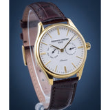 FREDERIQUE CONSTANT FC-259ST5B5 BROWN LEATHER MEN WATCH