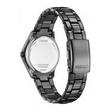 Citizen Eco-Drive Black Stainless Steel Women Watch FE1255-84L