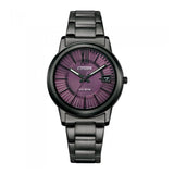 CITIZEN ECO-DRIVE FE6017-85X BLACK STAINLESS STEEL WOMEN WATCH