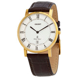 ORIENT CLASSIC FGW0100FW0 BROWN LEATHER MEN WATCH