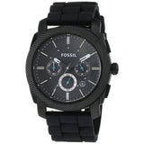 Fossil Chronograph Black Dial And Stainless Steel Strap Men Watch FS4487
