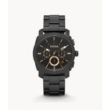 FOSSIL MACHINE MID-SIZE CHRONOGRAPH BLACK STAINLESS STEEL FS4682IE MEN'S WATCH