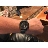 FOSSIL FS4721IE BLACK DIAL STAINLESS STEEL MEN'S WATCH