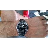 FOSSIL FS4721IE BLACK DIAL STAINLESS STEEL MEN'S WATCH