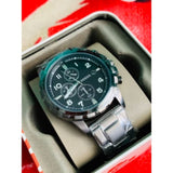 FOSSIL FS4721IE BLACK DIAL STAINLESS STEEL MEN'S WATCH