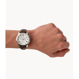 FOSSIL FS4735 BROWN LEATHER MEN WATCH