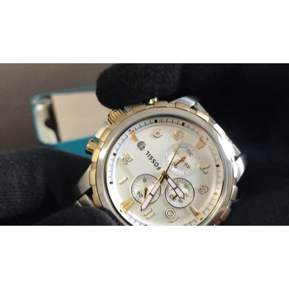 FOSSIL FS4795 SILVER STAINLESS STEEL MEN'S WATCH – H2 Hub