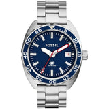 FOSSIL BREAKER ANALOG QUARTZ SILVER STAINLESS STEEL FS5048 MEN'S WATCH