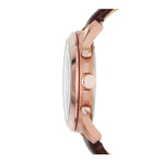 FOSSIL GRANT CHRONOGRAPH ROSE GOLD STAINLESS STEEL FS5068 BROWN LEATHER STRAP MEN'S WATCH - H2 Hub Watches