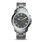 FOSSIL GRANT CHRONOGRAPH SILVER STAINLESS STEEL FS5185 MEN'S WATCH - H2 Hub Watches