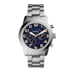 FOSSIL PILOT CHRONOGRAPH SILVER STAINLESS STEEL FS5203 MEN'S WATCH - H2 Hub Watches