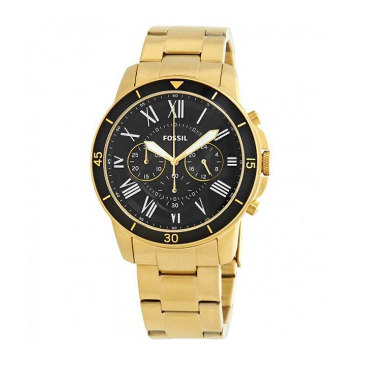 FOSSIL GRANT CHRONOGRAPH GOLD STAINLESS STEEL FS5267 MEN'S WATCH - H2 Hub Watches