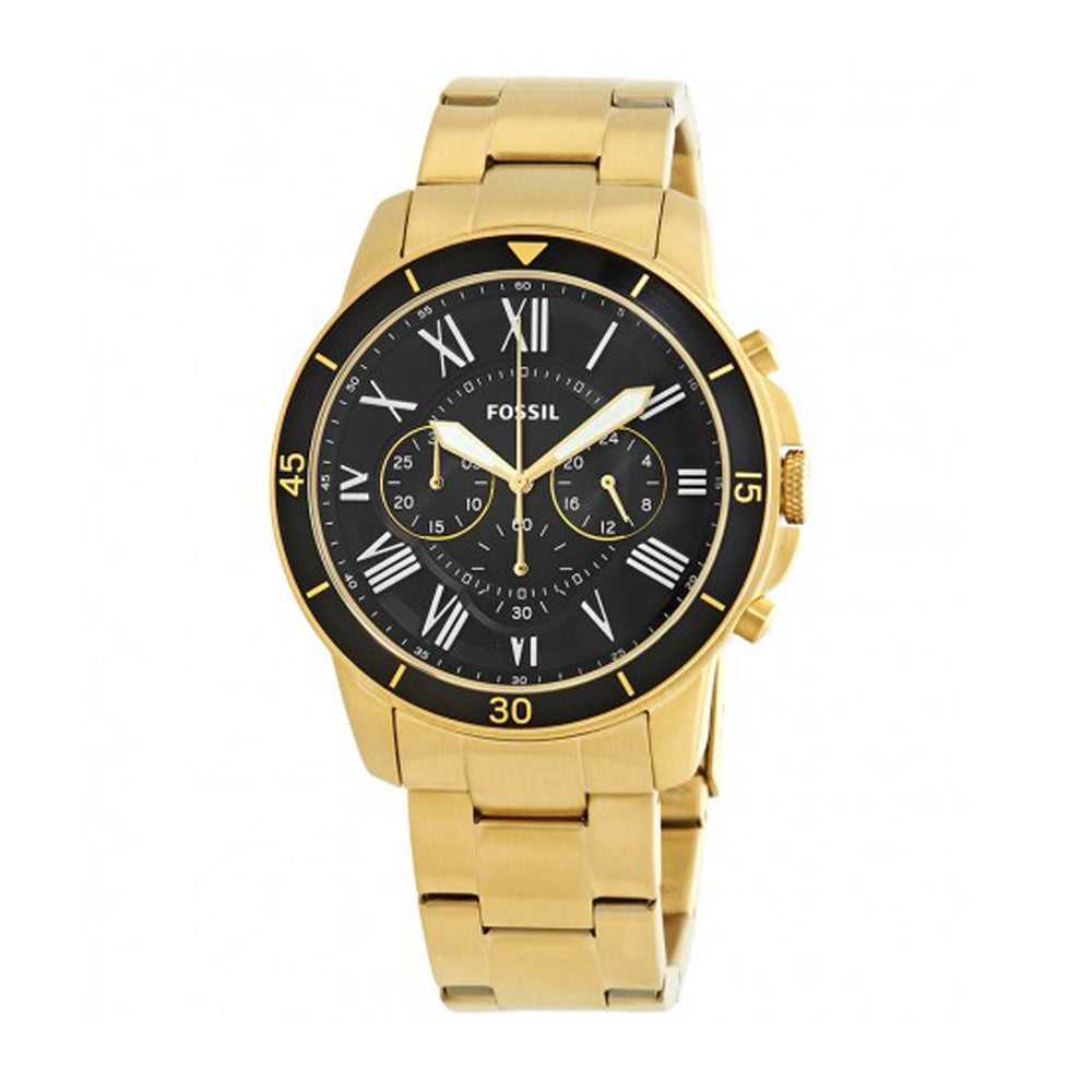 FOSSIL GRANT CHRONOGRAPH GOLD STAINLESS STEEL FS5267 MEN'S WATCH - H2 Hub Watches