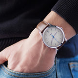 FOSSIL MINIMALIST FS5306 BROWN LEATHER STRAP MEN'S WATCH