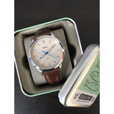 FOSSIL MINIMALIST FS5306 BROWN LEATHER STRAP MEN'S WATCH