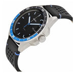 FOSSIL SPORT ANALOG QUARTZ SILVER STAINLESS STEEL FS5321 BLACK LEATHER STRAP MEN'S WATCH - H2 Hub Watches