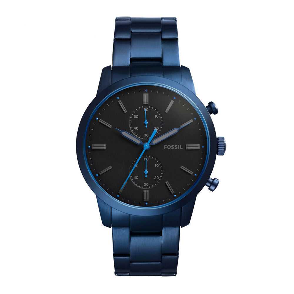 FOSSIL TOWNSMAN CHRONOGRAPH BLUE STAINLESS STEEL FS5345 MEN'S WATCH - H2 Hub Watches