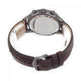 FOSSIL TOWNSMAN CHRONOGRAPH BLACK STAINLESS STEEL FS5378 BROWN LEATHER STRAP MEN'S WATCH
