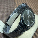 FOSSIL FS5647 THREE HAND DATE BLACK DIAL STAINLESS STEEL MEN'S WATCH