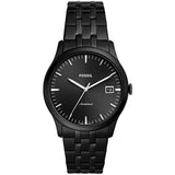 FOSSIL FS5647 THREE HAND DATE BLACK DIAL STAINLESS STEEL MEN'S WATCH