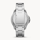 FOSSIL FB-01 THREE HAND SILVER STAINLESS STEEL MEN'S WATCH FS5691