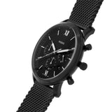 FOSSIL NUETRA FS5707 BLACK STAINLESS STEEL MEN'S WATCH