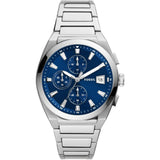 FOSSIL FS5795 BLUE DIAL STAINLESS STEEL MEN WATCH